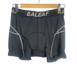 Baleaf Padded Cycling Shorts Womens Size XL Black Gray Stretch New NWT